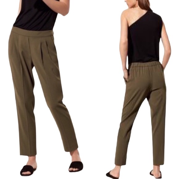 Aritzia Pants - ARITZIA Babaton Cohen Trousers Olive Green Size 4